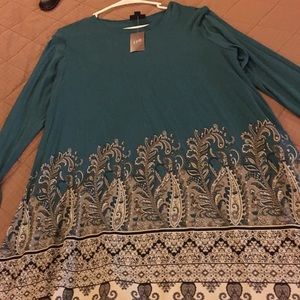 J.Jill tunic-large-teal-price tag $99 asking $60